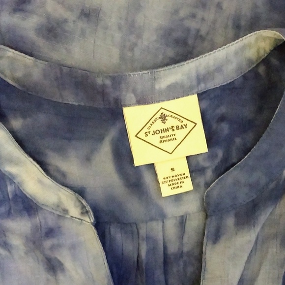 St John's Bay tie dye tunic top sz small *K - Picture 4 of 5